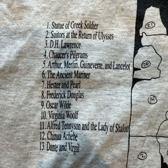 VTG 90’s Single Stitch Eastern Illinois University Gray T Shirt Mens Large USA - Picture 11 of 13